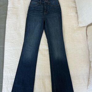 Madewell Blue Flare Wide Leg Jeans